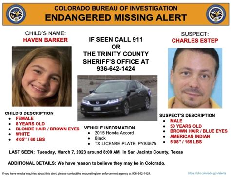 CBI issues “endangered missing” child alert seeking girl last seen Tuesday in Texas